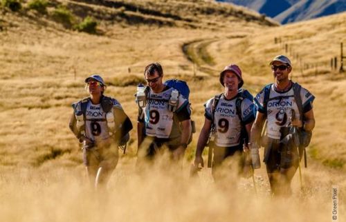 Team 9 Sheep Eaters from Australia heading into the transition on at the Lindis Burn