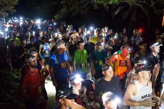 Runners assembed at the start of the 2013 Vibram Tarawera Ultramarathon