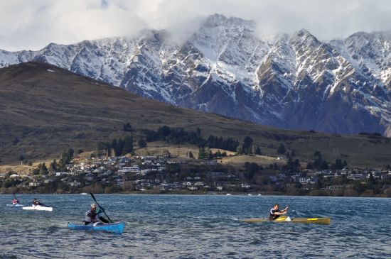 Kayaks in Frankton Arm