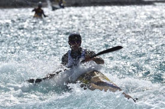 Menno competing in last year's two day Speight's Coast to Coast