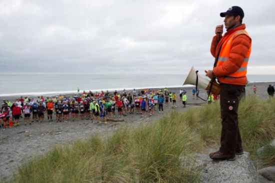 Richard Ussher swapped a competitors bib for a race radio in his new role as Event Director for the Speights Coast to Coast this year