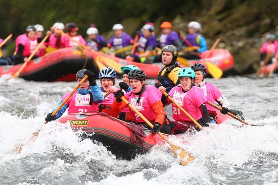 Rafting at the Spring Challenge